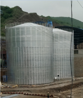 潮州粮食钢板仓的安装全过程不用热焊接